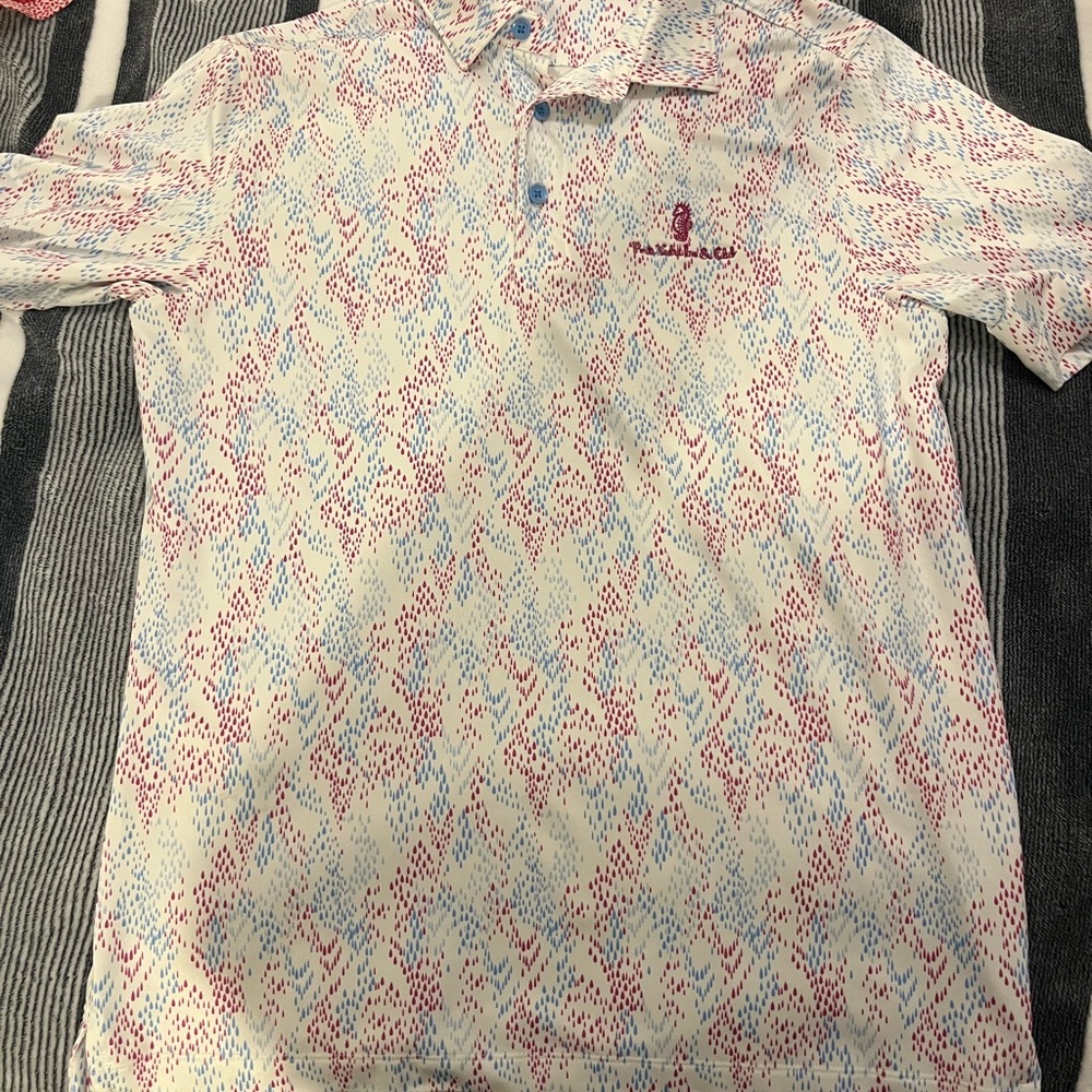 Men's Cutter and Buck, Patterned Polo Shirt (Small)